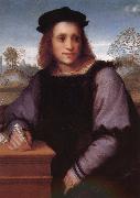 Andrea del Sarto Man portrait oil on canvas